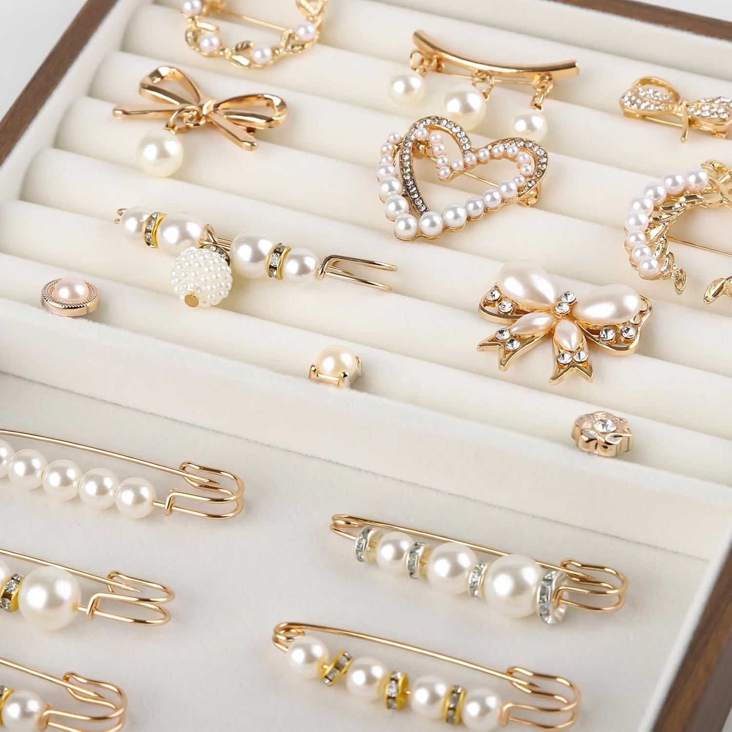 Kit de 60 Alfileres de Seguridad ELLEWIN con Charms Dorados