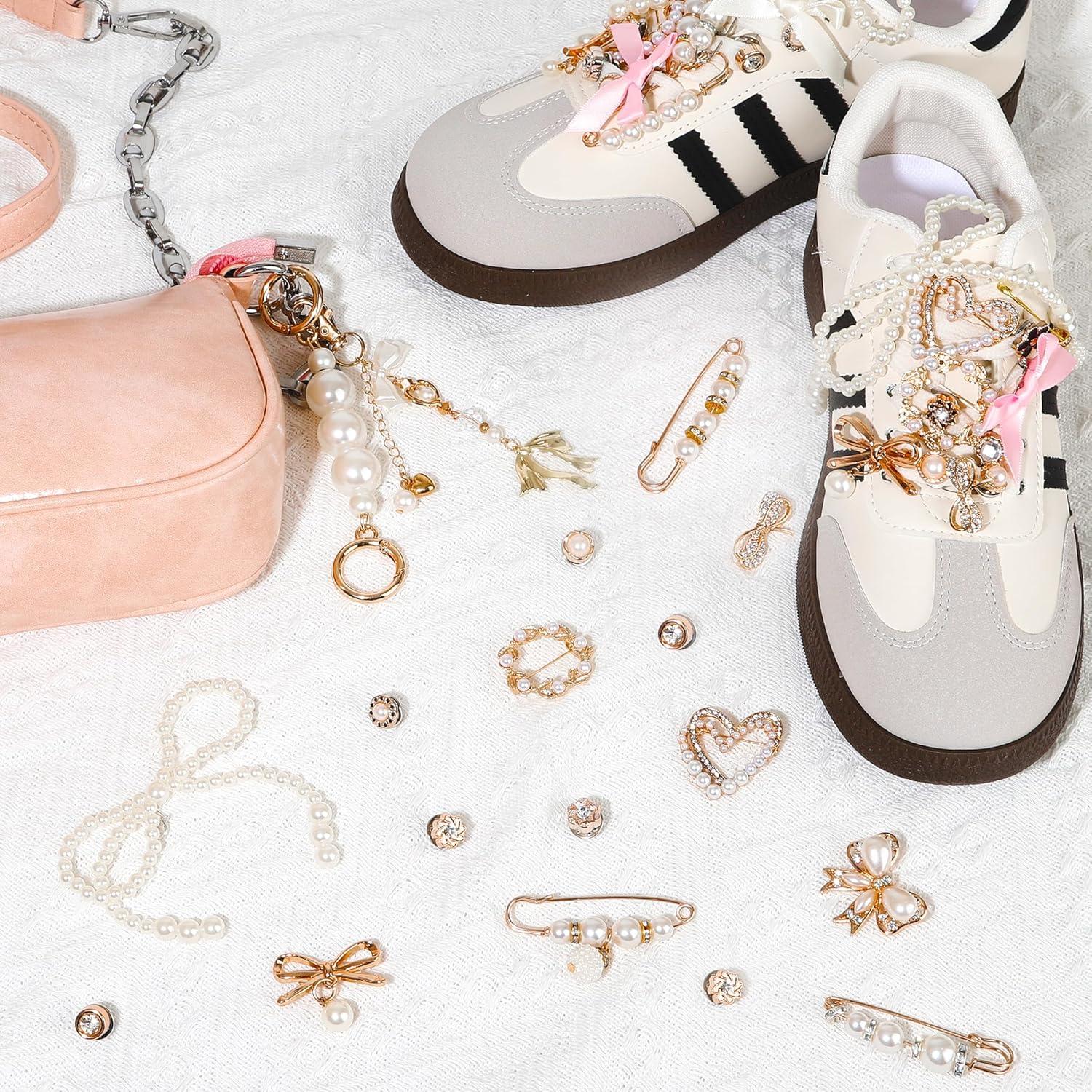 Kit de 60 Alfileres de Seguridad ELLEWIN con Charms Dorados