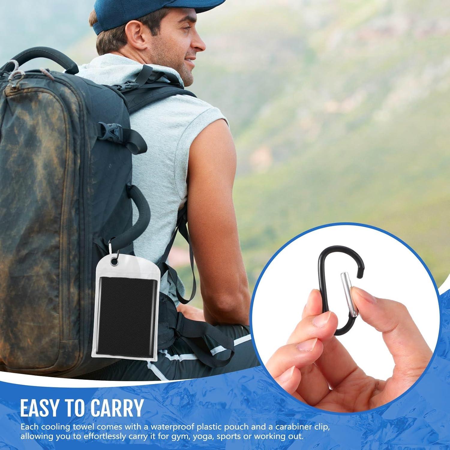 Toallas Enfriadoras Hosuly 6 Piezas 101.6x30.5cm Negro