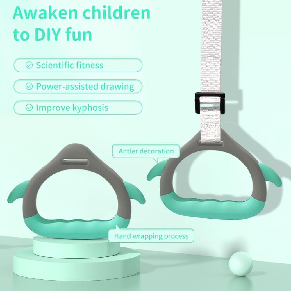 Anillas de Gimnasia Kechery para Niños con Correas Ajustables