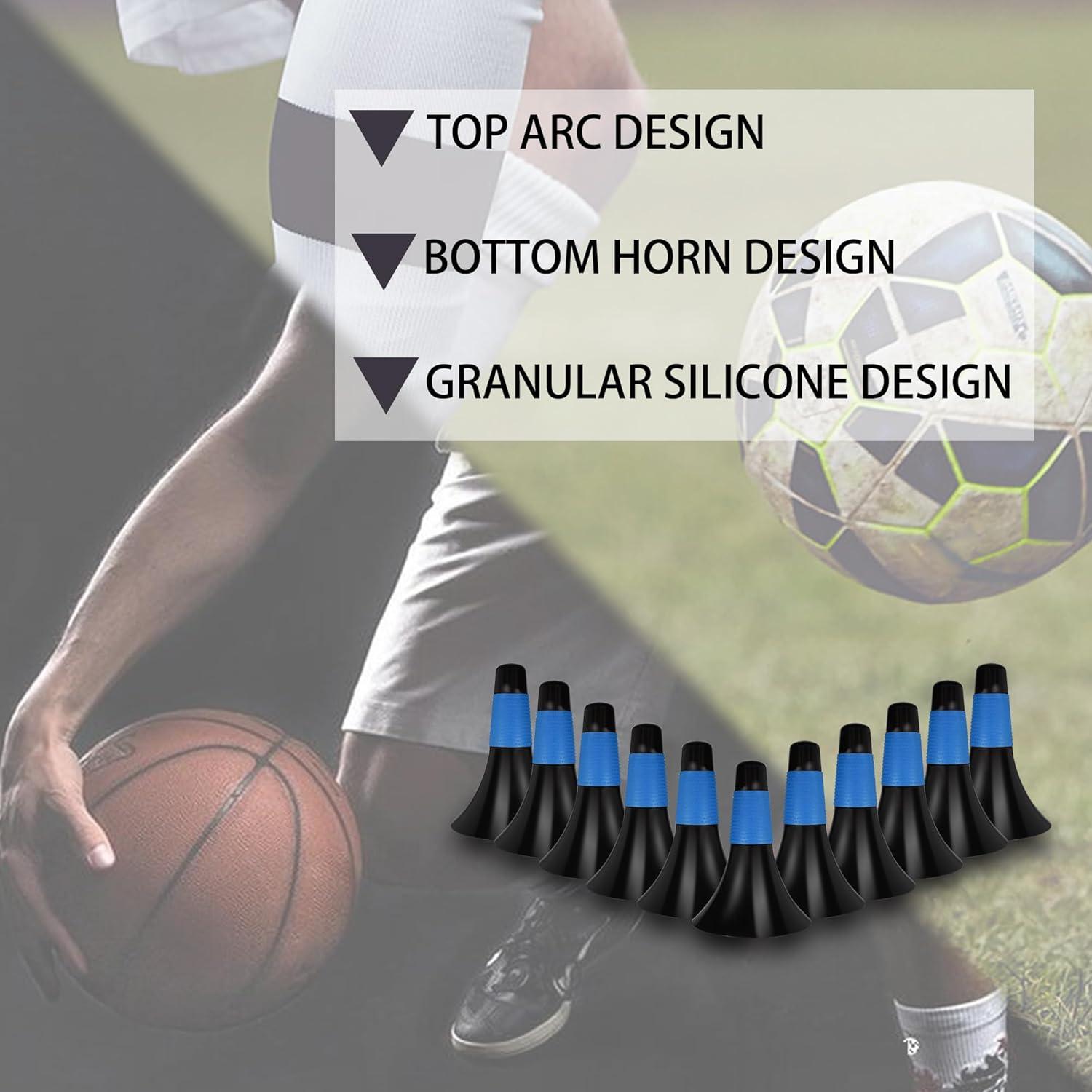 12 Conos de Entrenamiento JRONG Tols 22.86 cm para Fútbol y Baloncesto
