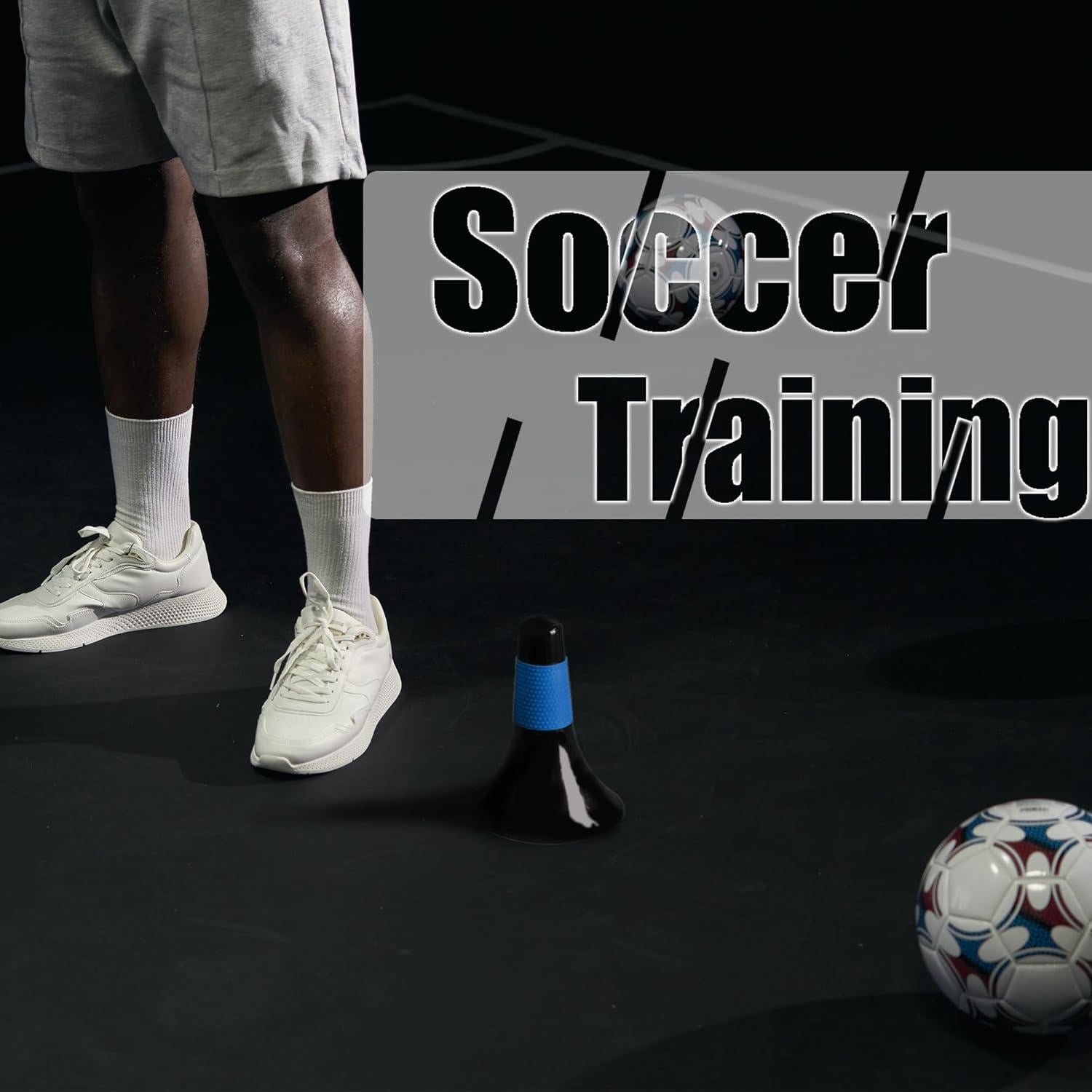 12 Conos de Entrenamiento JRONG Tols 22.86 cm para Fútbol y Baloncesto