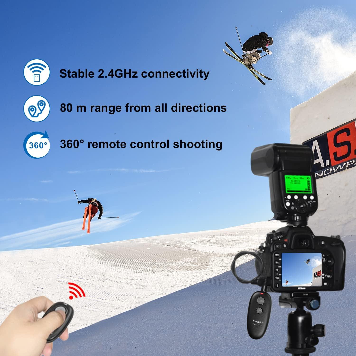 Disparador Remoto Inalámbrico PHOLSY C6 para Canon, Fuji y Olympus