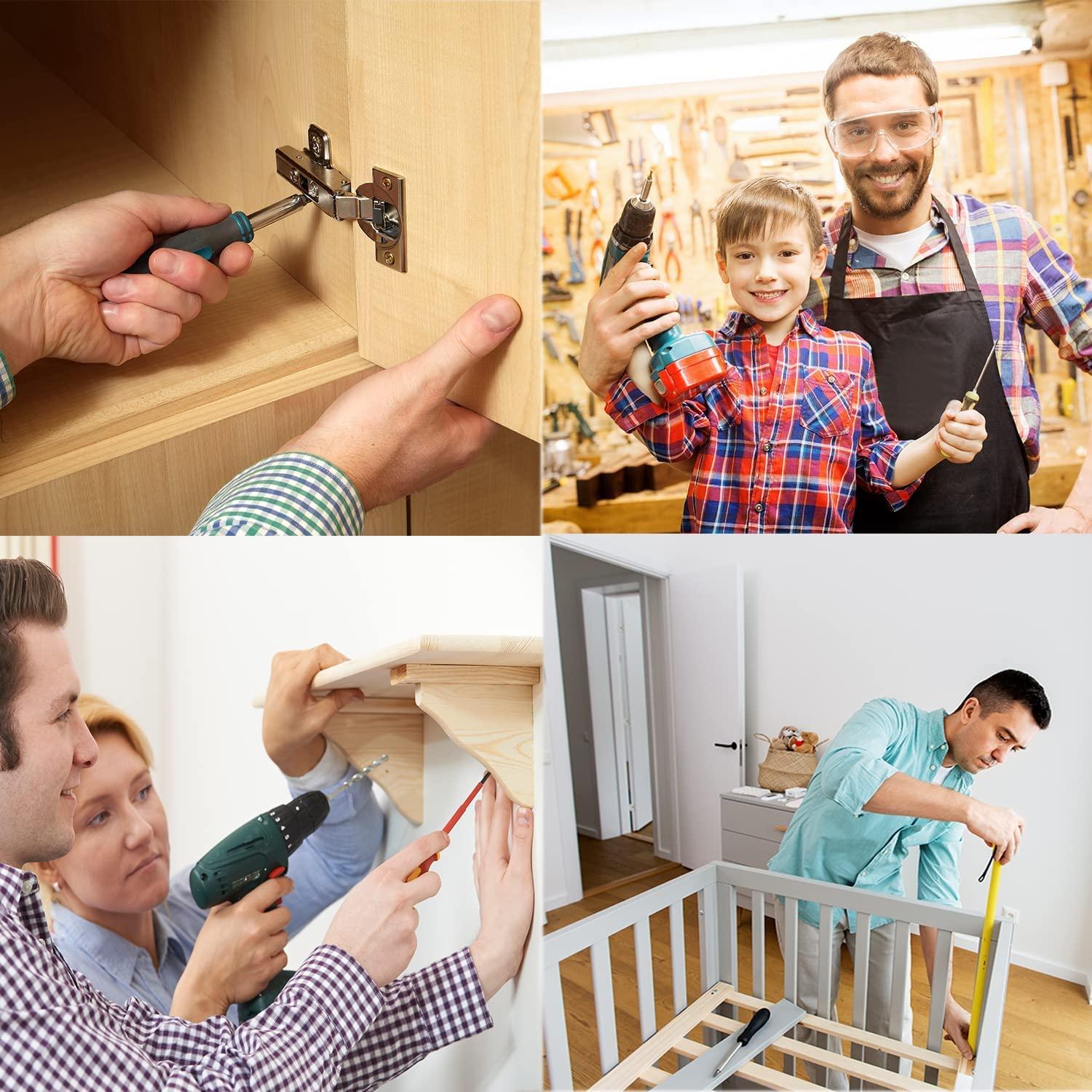 Tornillos de Madera LERNOU M3x12mm Acero Inoxidable 100Pcs