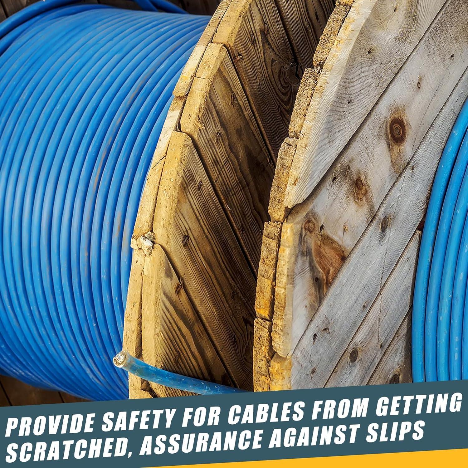 Gisafai 2 Pcs Agarre de Cable de Malla 37-50 mm Acero Inoxidable