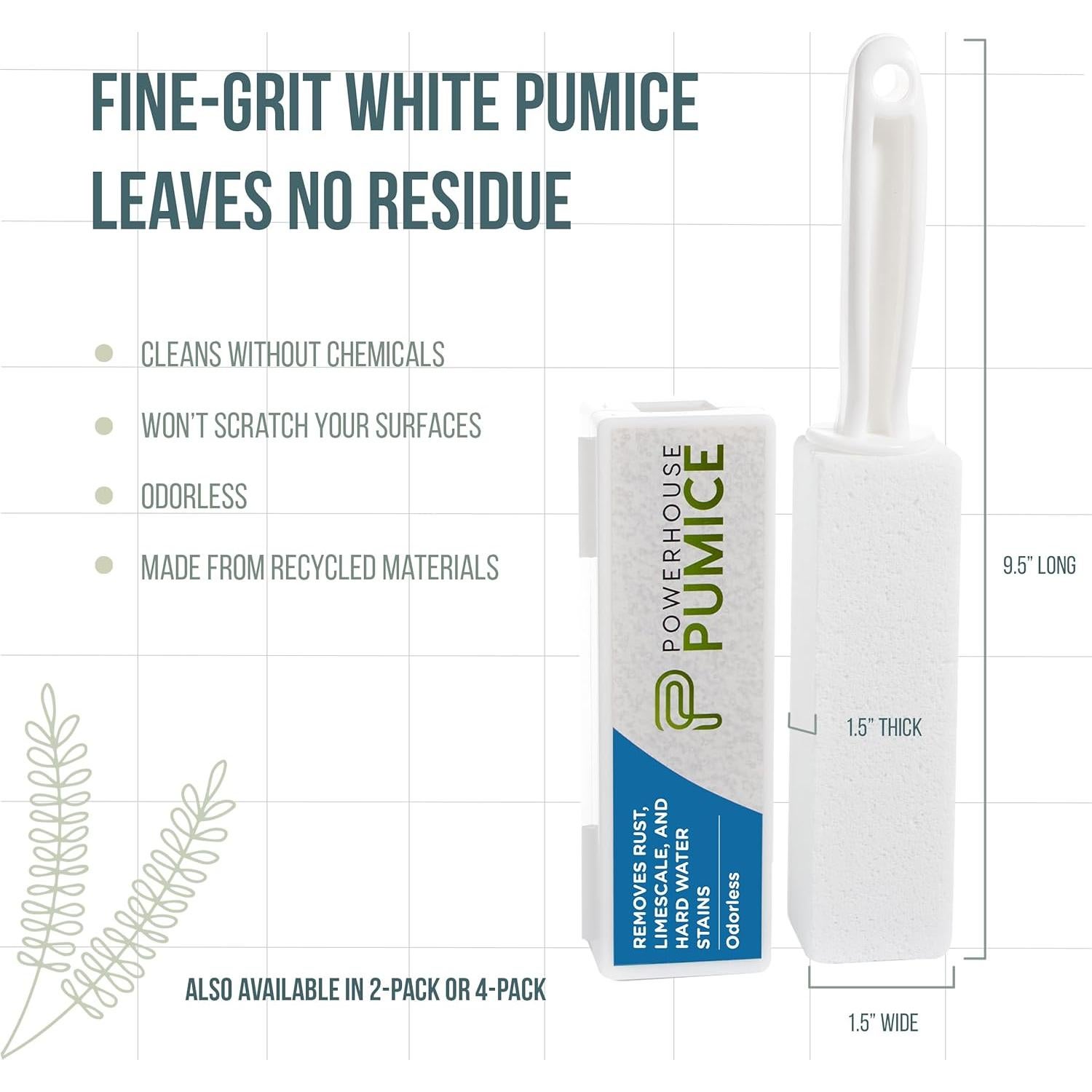 Piedra Pómez Powerstone Limpiador de Inodoro con Mango 1 Unidad