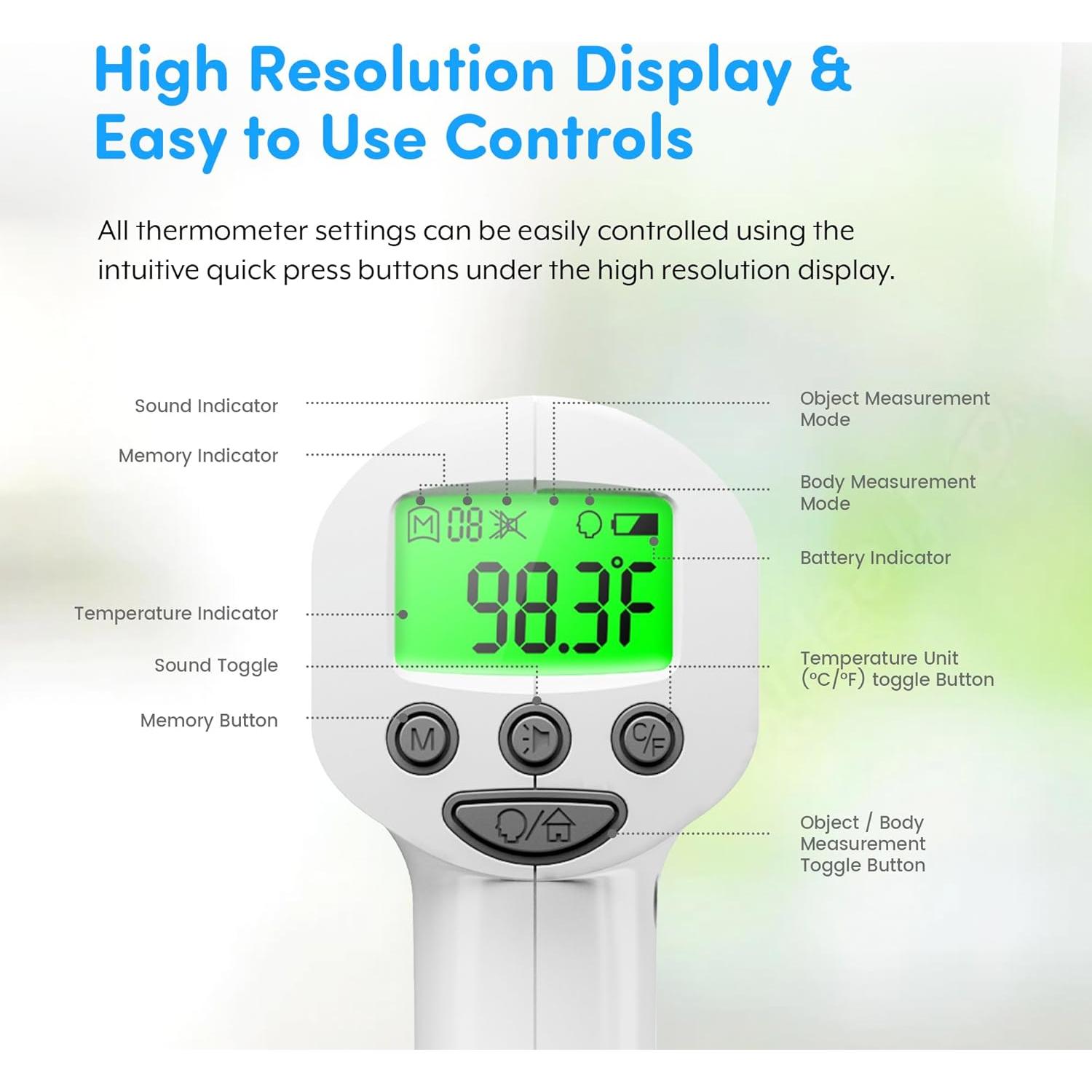 Termómetro Infrarrojo Digital Thermobio 6297001583562 Médico