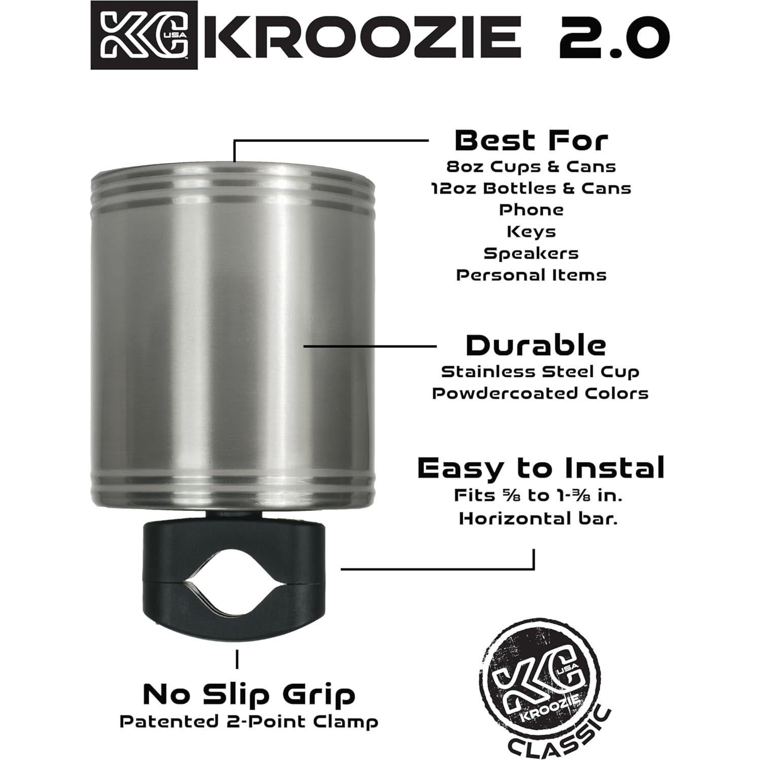 Soporte para Tazas Kroozie 2.0 - Acero Inoxidable Azul Bebé