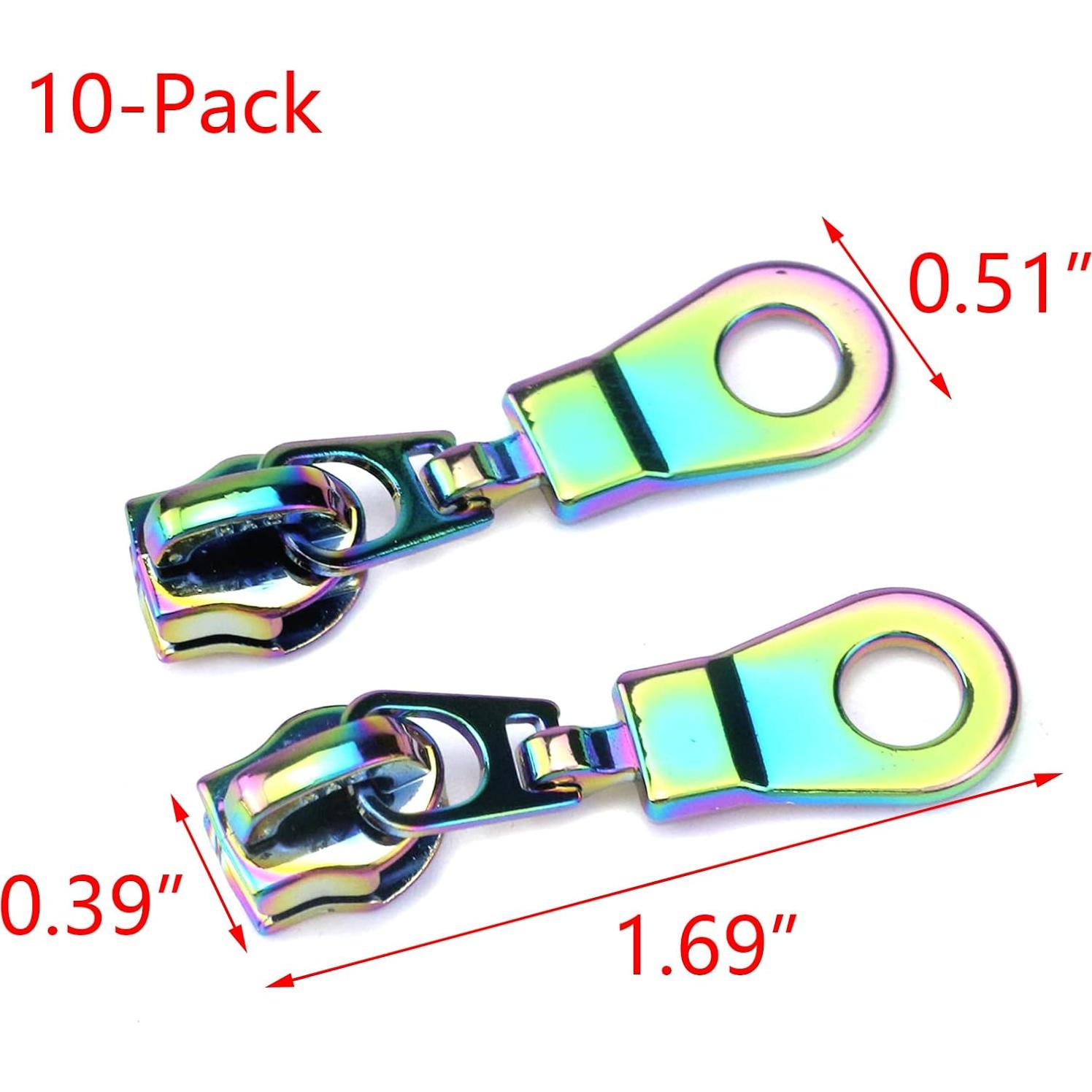 Tiradores de Cremallera HEVSTIL Arcoíris Paquete de 10 #5