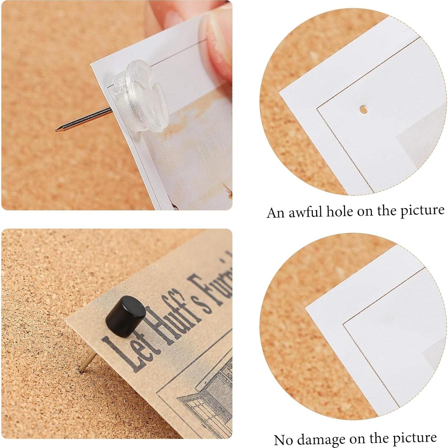 Chinchetas Magnéticas Outus 50 Unidades Negras para Pósteres