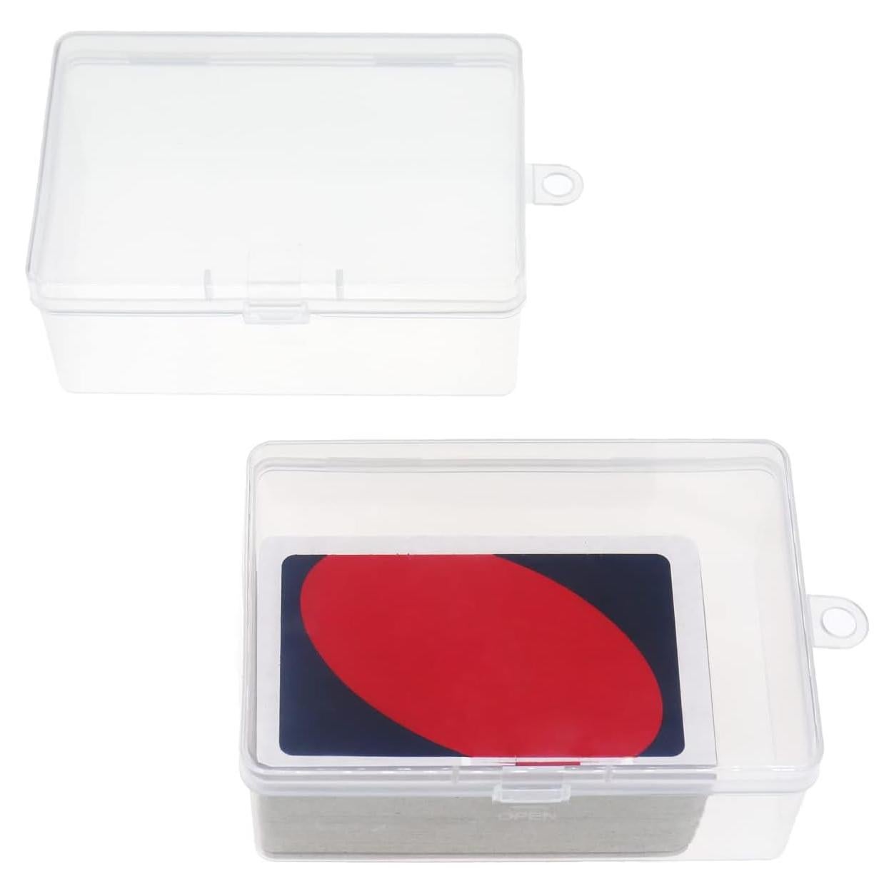 Soporte de Cartas UNO Cwdew - 2 Piezas, Almacenamiento Transparente