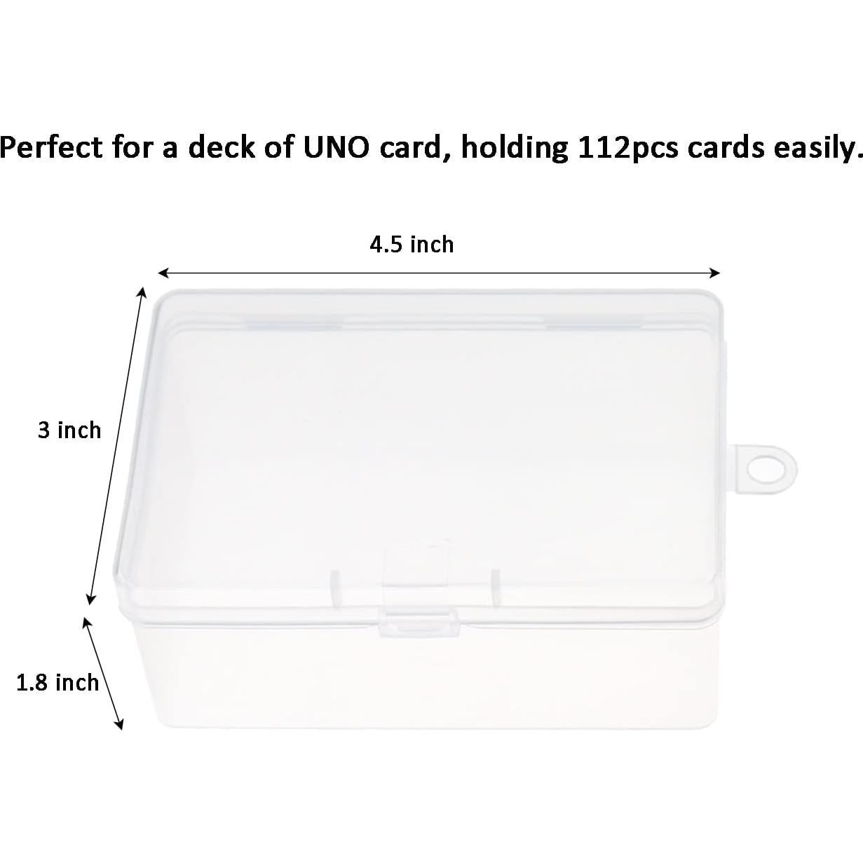 Soporte de Cartas UNO Cwdew - 2 Piezas, Almacenamiento Transparente