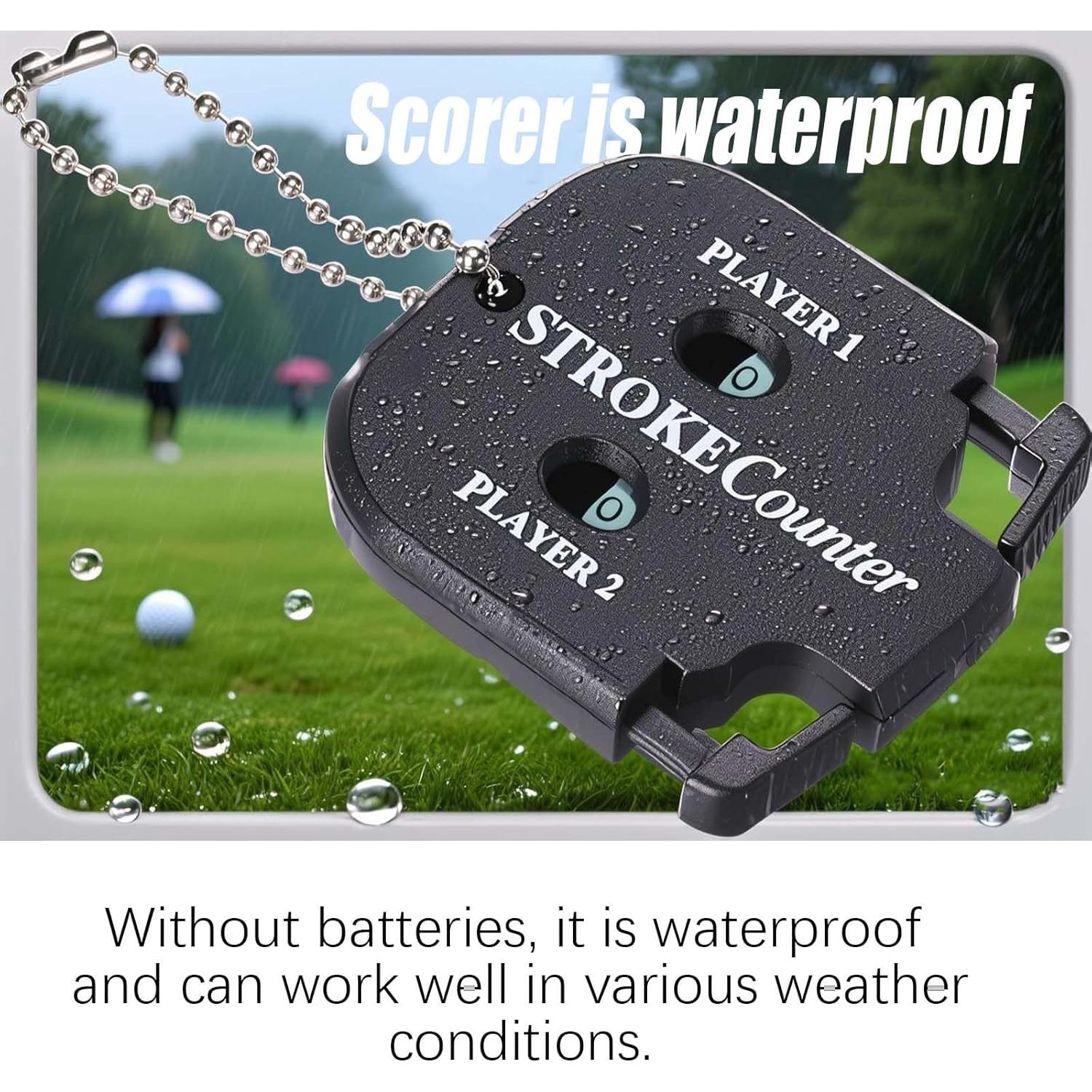 Contador de Golpes QHALEN para Mini Golf, Portátil, Negro