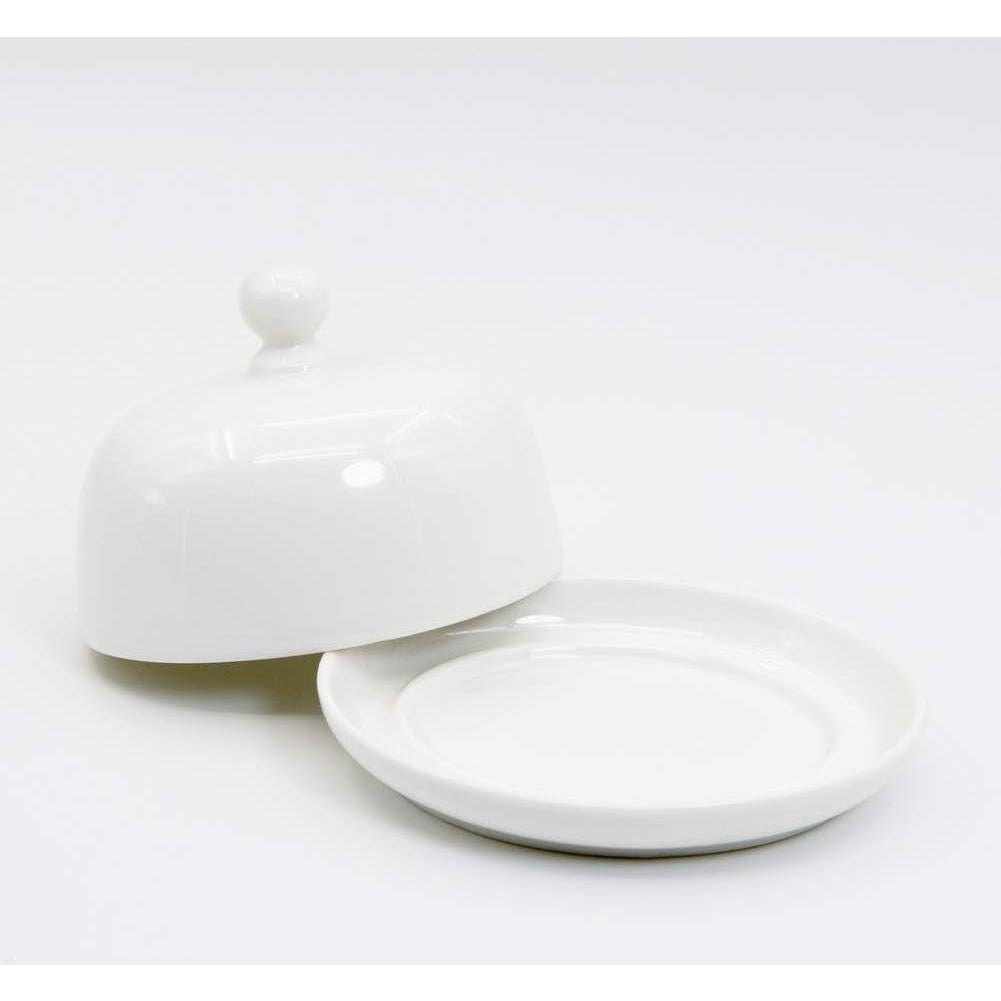 Plato Ovalado para Mantequilla NAGU de Porcelana con Tapa