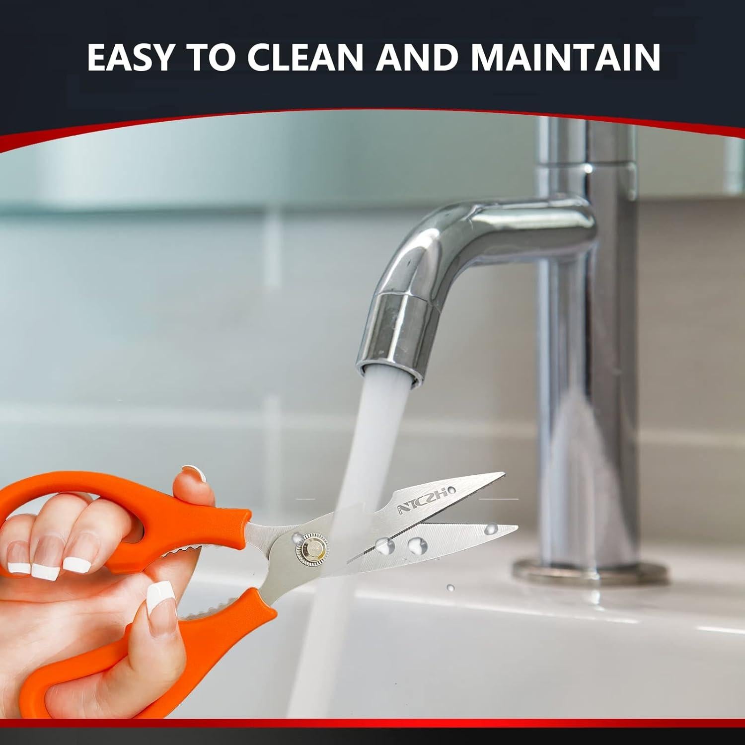 Tijeras de Cocina NTVKID de Acero Inoxidable 20 cm Multifuncionales