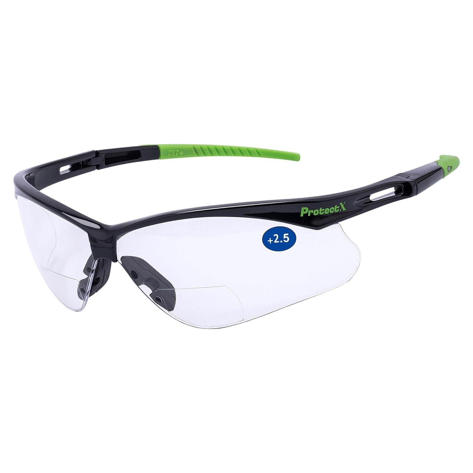 Gafas de Seguridad ProtectX Bifocales 2.5 Dioptrías UV