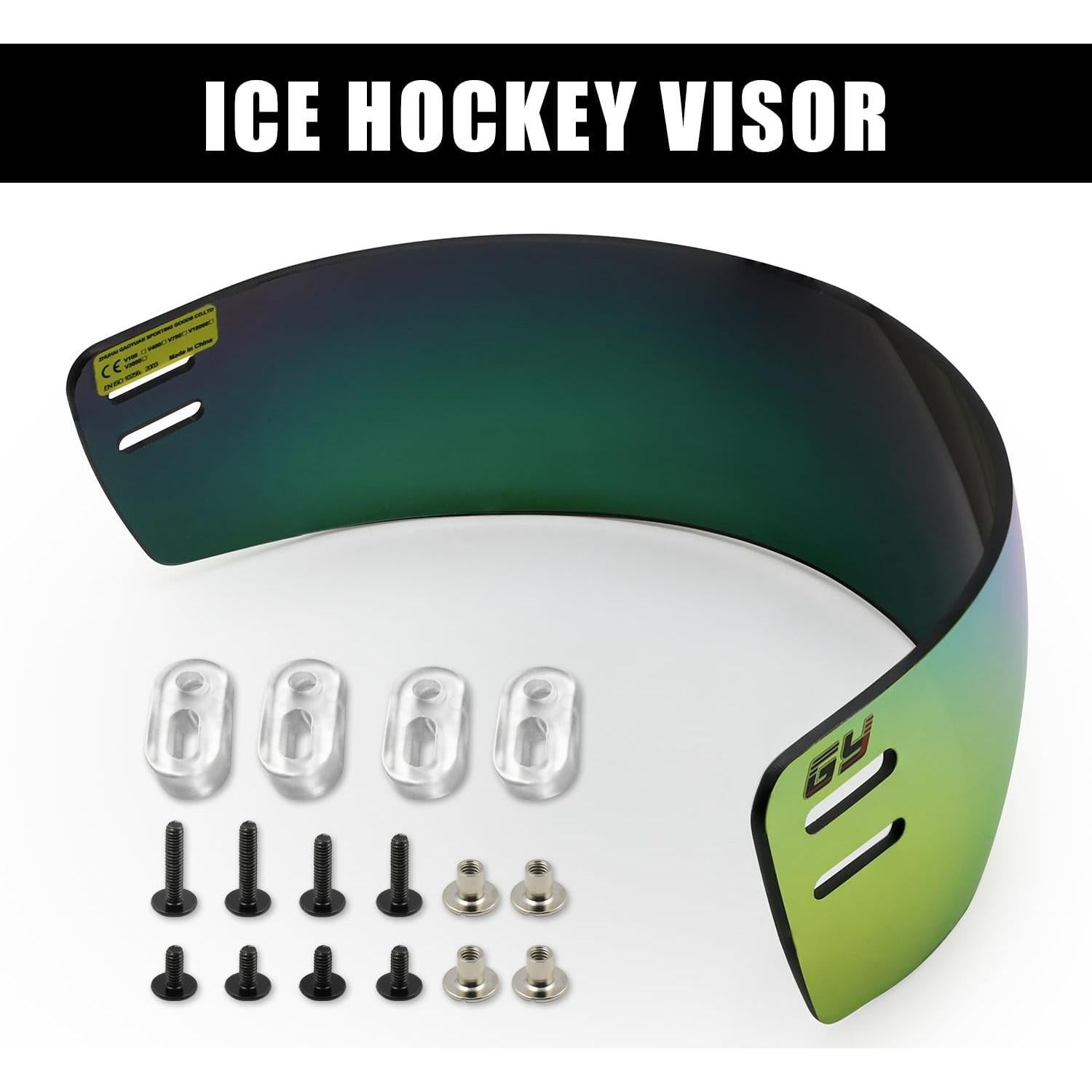 Visor de Hockey GY HV-M1 Claro Anti-Niebla y Anti-Rasguños