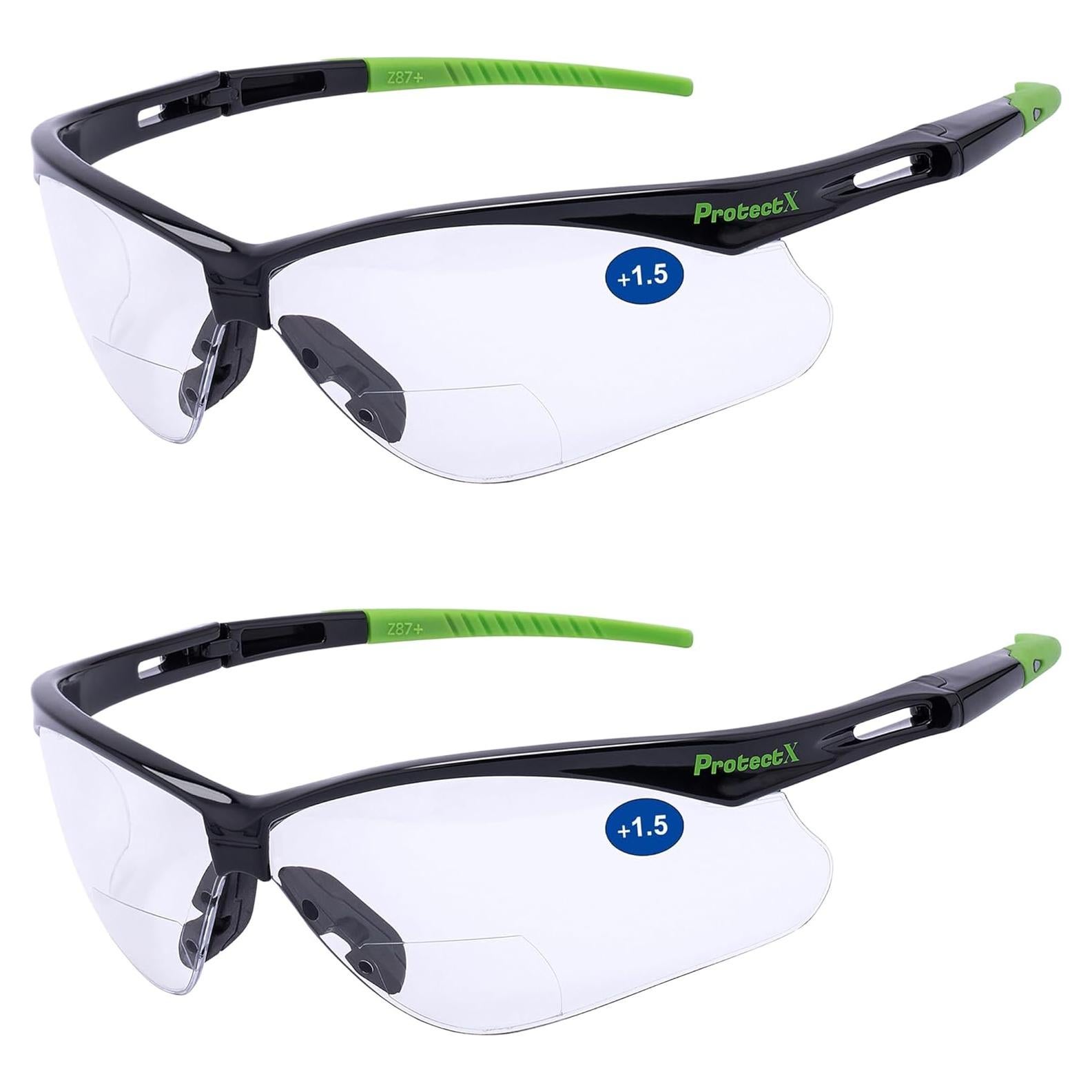 Gafas de Seguridad ProtectX Bifocales 1.5 Dioptrías Antivaho