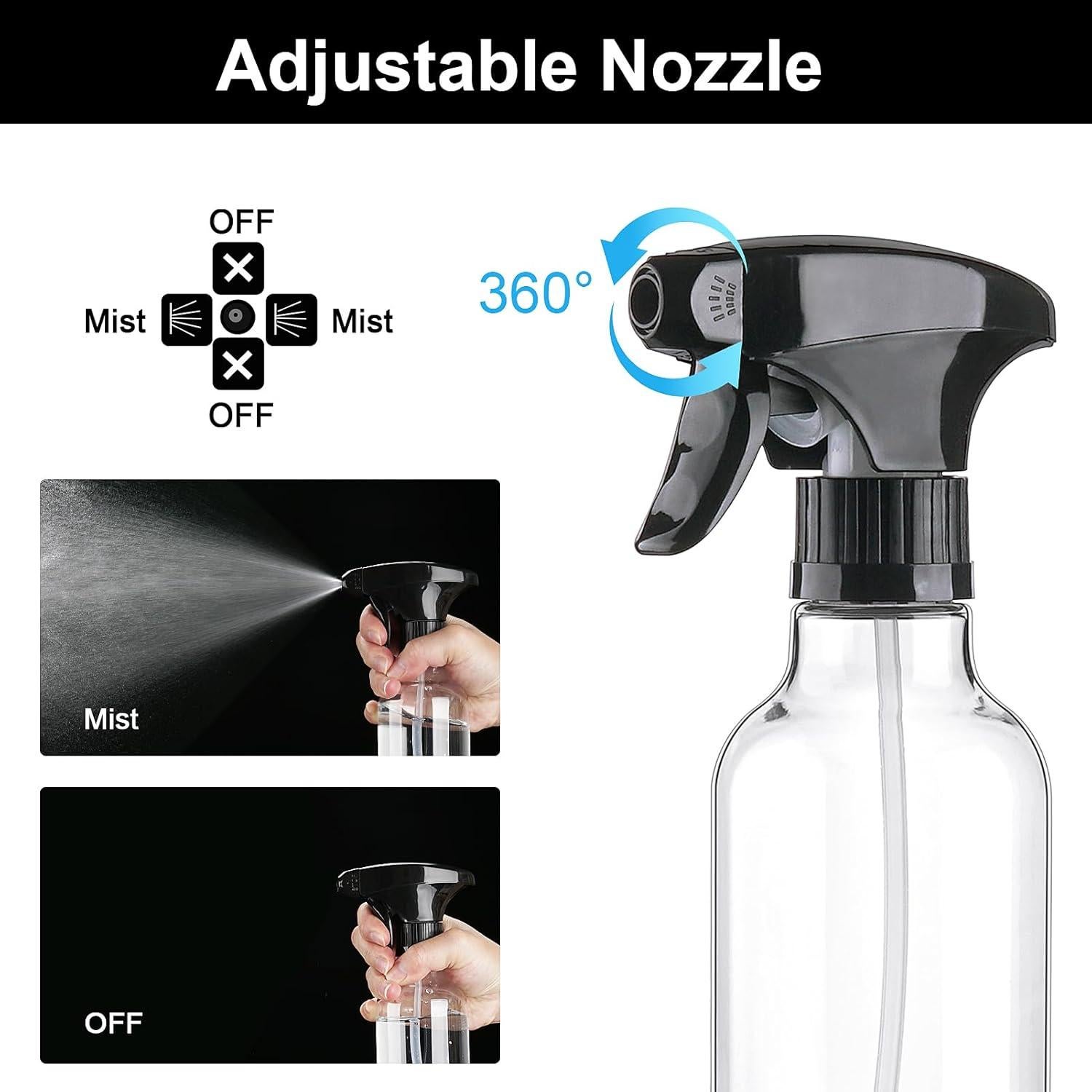 Botellas de Spray de Plástico Cosywell 360ml 2 Pack Reutilizables