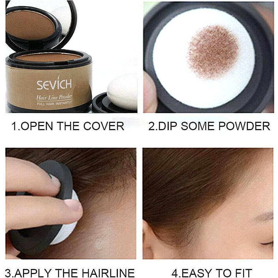 Relleno de Línea de Cabello Magik en Polvo Marrón Oscuro 4g - 2 Paquete