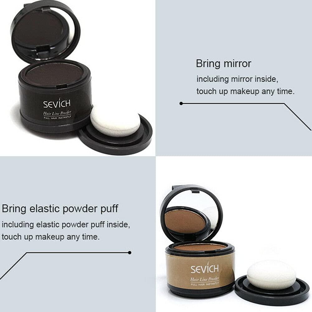 Relleno de Línea de Cabello Magik en Polvo Marrón Oscuro 4g - 2 Paquete