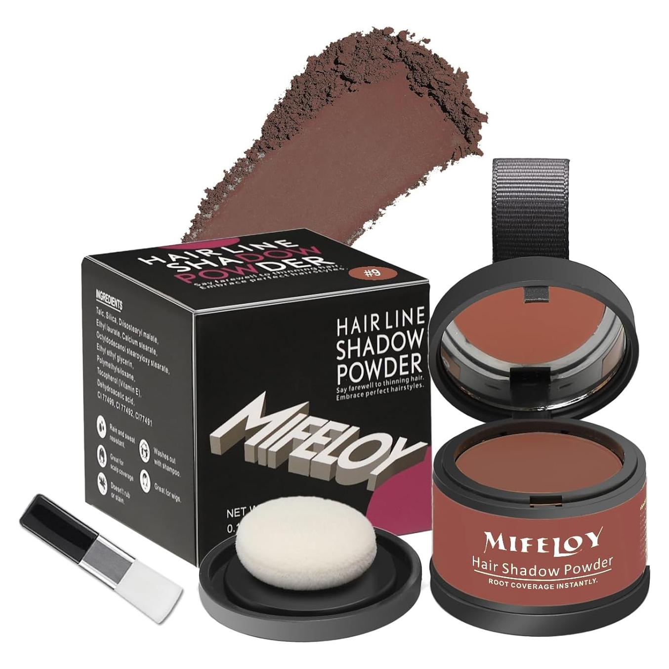 Polvo Retoque Raíces Mifeloy Castaño Rojizo 32g