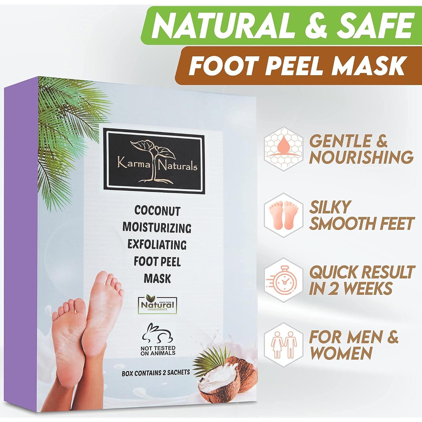 Máscaras Exfoliantes para Pies Karma Organic - Hidratación y Reparación