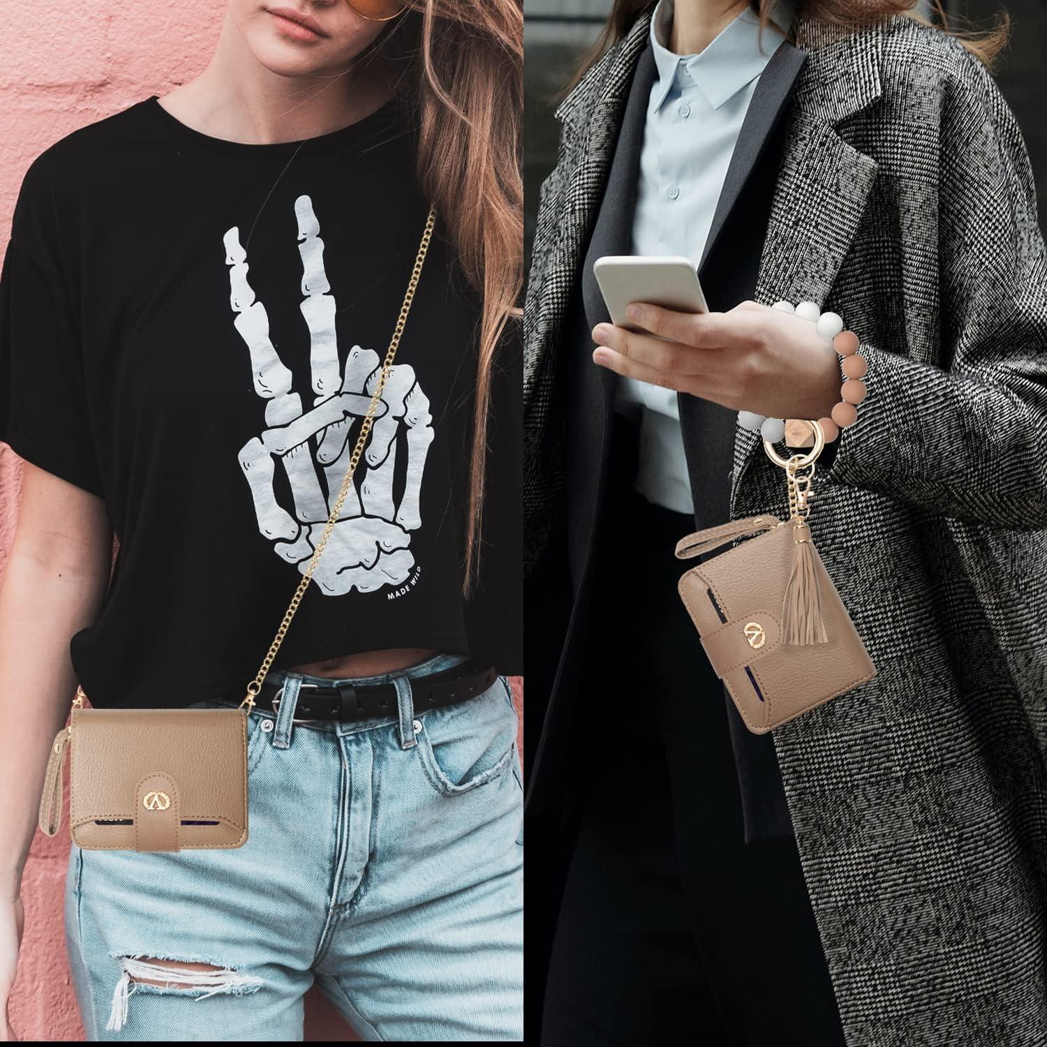 Billetera Multifuncional de Silicona para Mujeres - Marrón