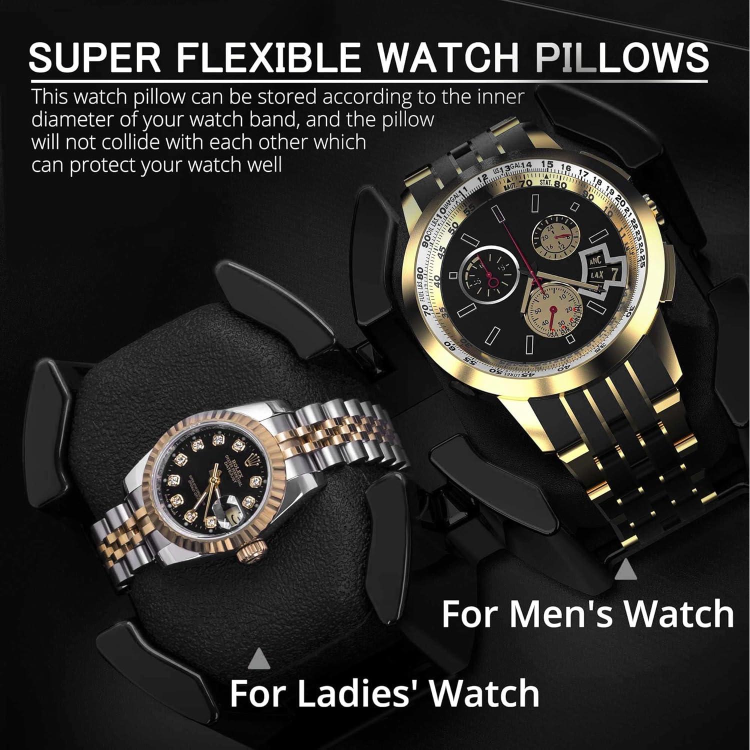 Reloj Winder TRIPLE TREE para 4 Relojes Automáticos y 6 Almacenamientos