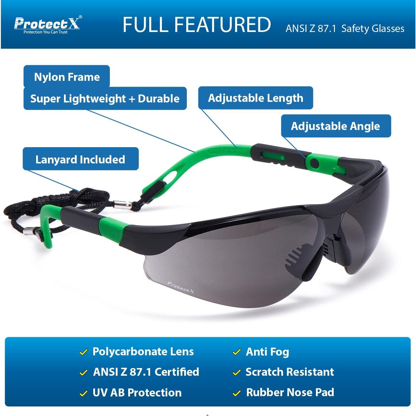 Gafas de Seguridad ProtectX Classic, Lentes Antivaho y UV