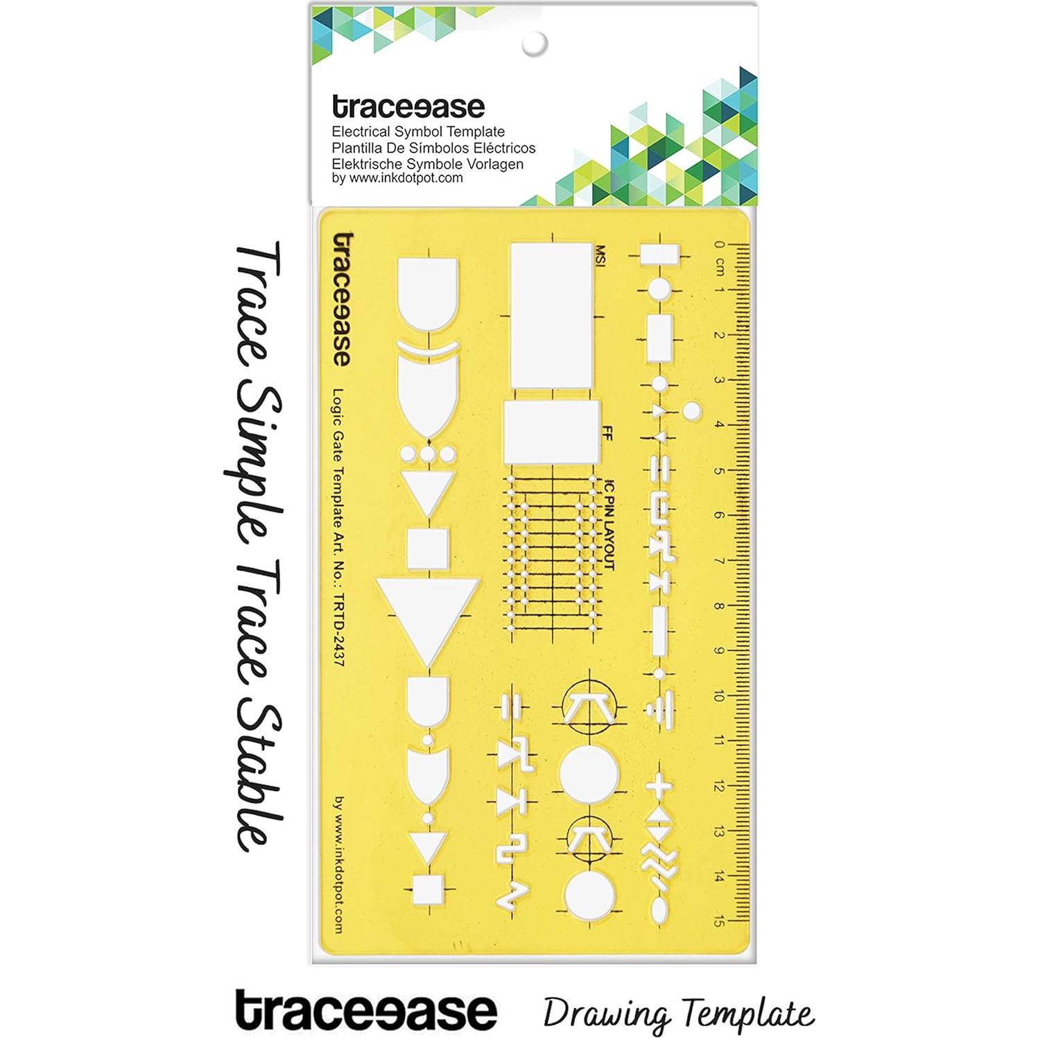 Plantilla de Dibujo Traceease 16.5x9.5 cm para Diseño Artístico