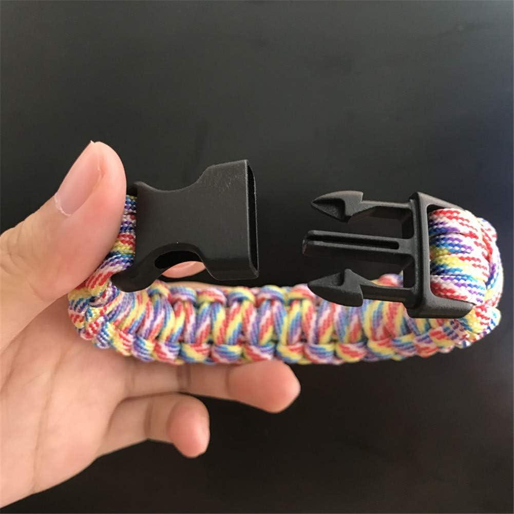 Pulsera de Supervivencia ZKXXJ Isaías para Hombres - Acero Inoxidable con Cruz