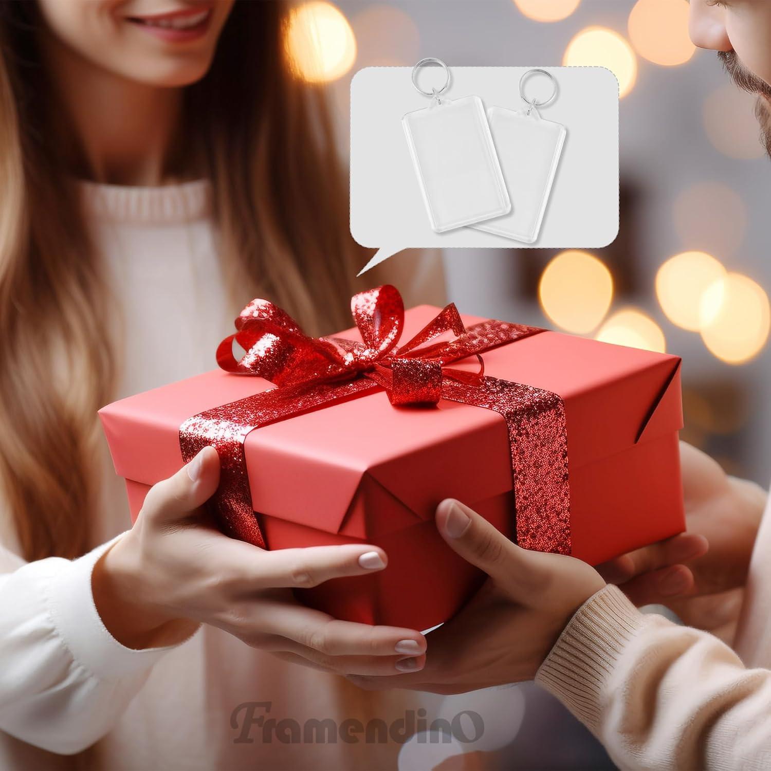 Llaveros de Foto Rectangulares Framendino 12 Piezas 5x7.5cm