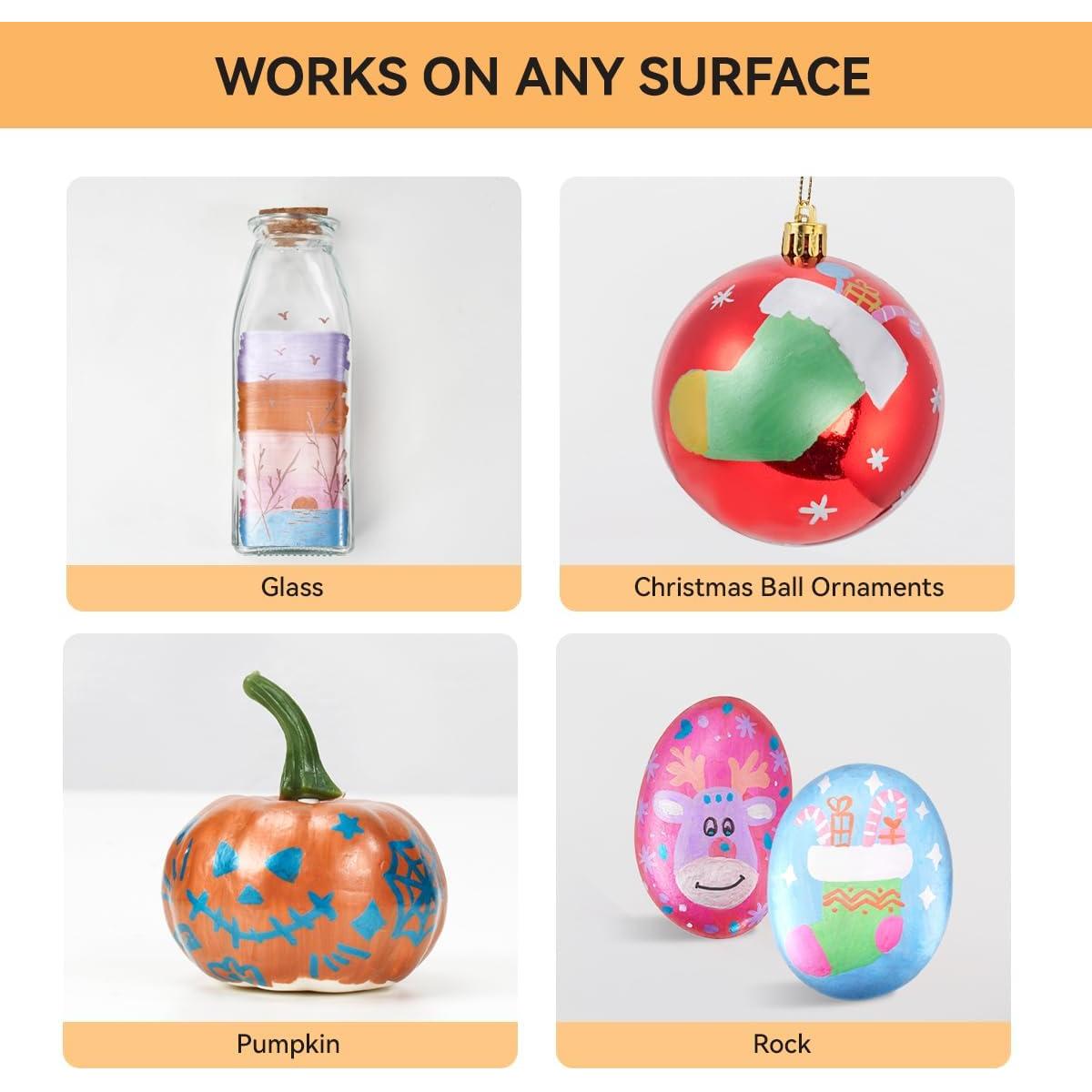 Marcadores de Pintura Acrílica Metálica Arrtx 12 Colores 0.5mm