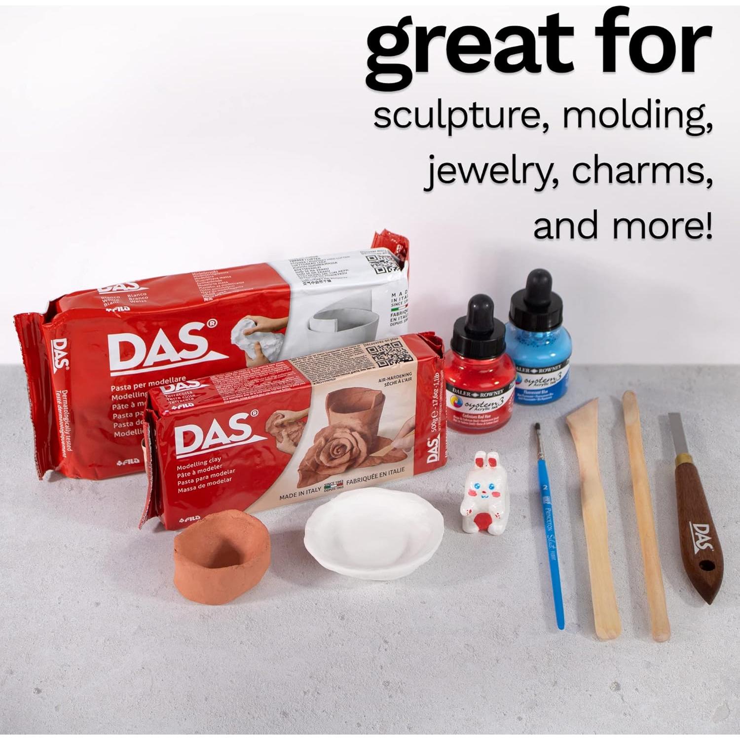 Arcilla de Modelado DAS 0.5kg Terra Cotta Secado al Aire
