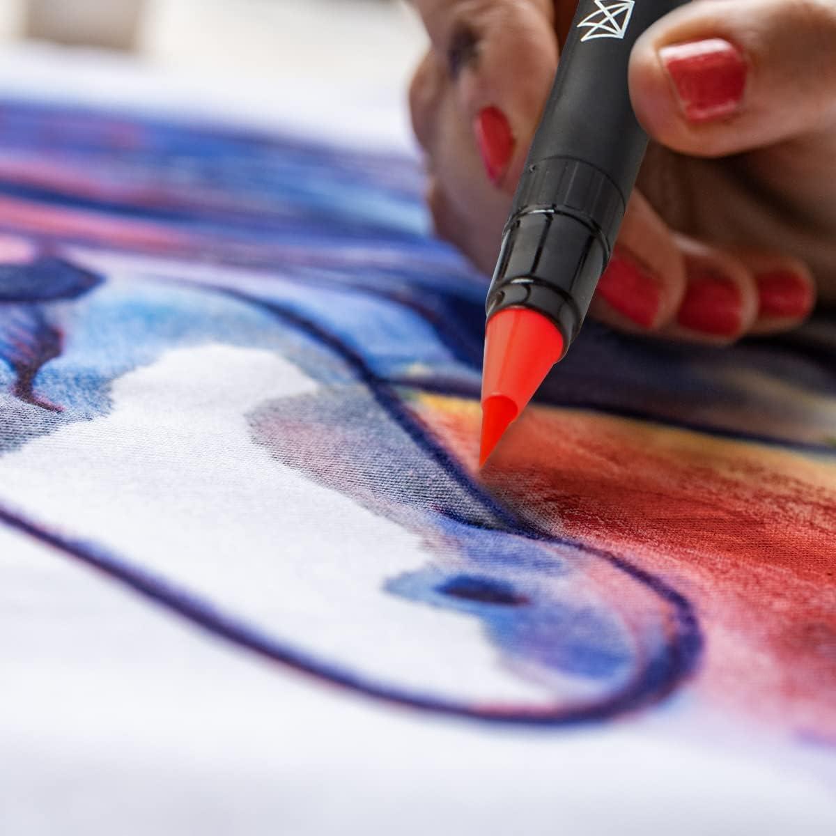 Marcadores de Pincel KINGART 12 Colores Acuarela Nylon