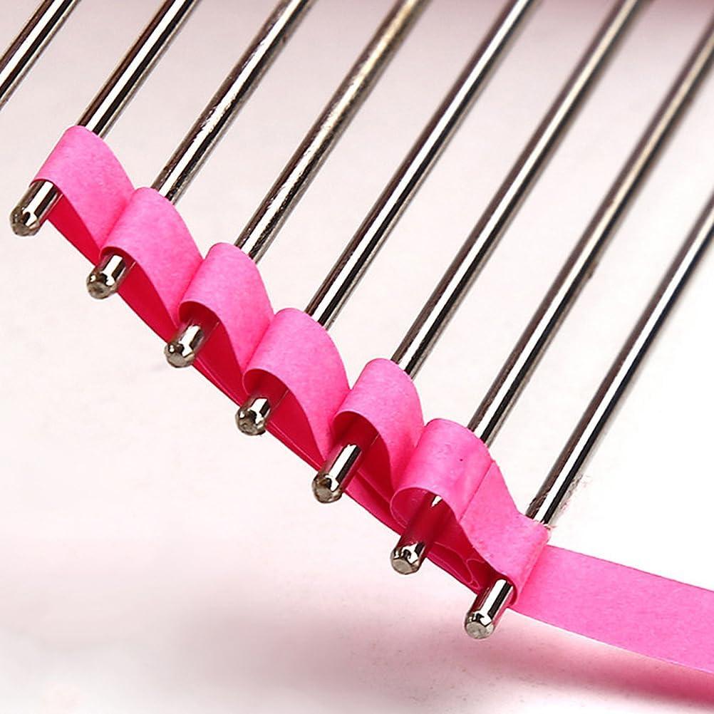 Peine para Quilling de Papel EXCEART Rosa 14.2x8cm