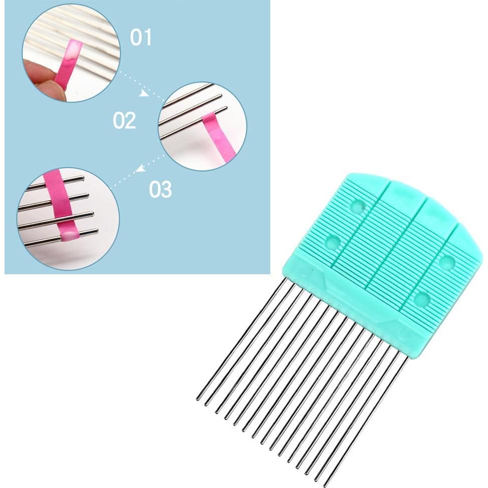 Peine para Quilling de Papel EXCEART Rosa 14.2x8cm