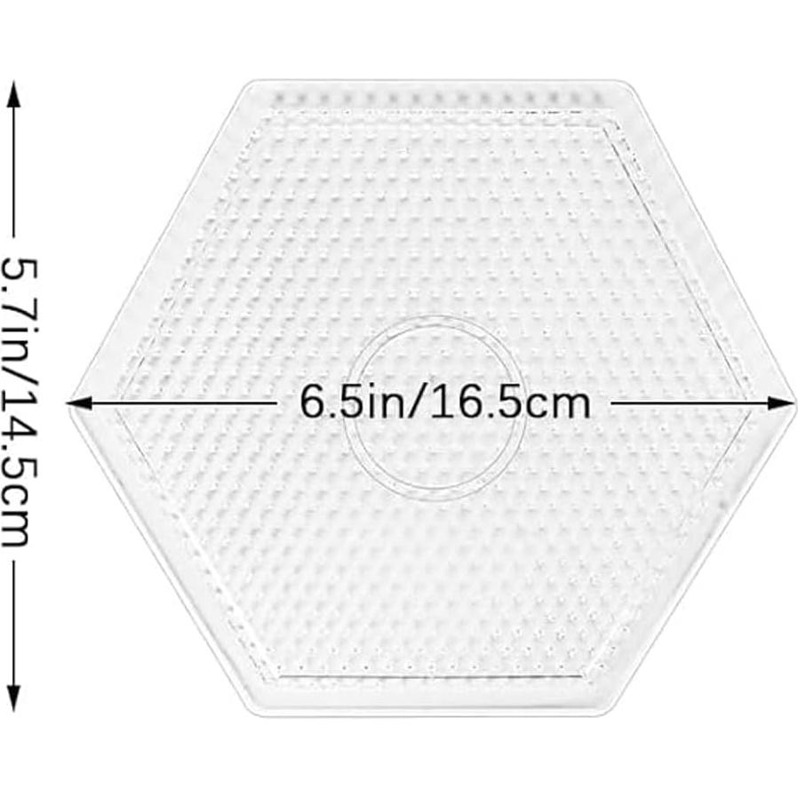Kits de Tableros Hexagonales H&W para Perlas de Fusible 5mm - 3 Piezas