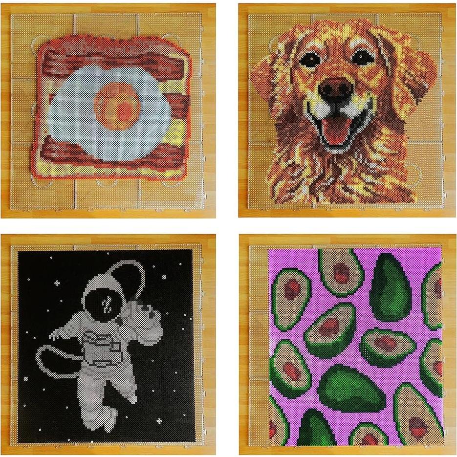 Kits de Tableros Hexagonales H&W para Perlas de Fusible 5mm - 3 Piezas