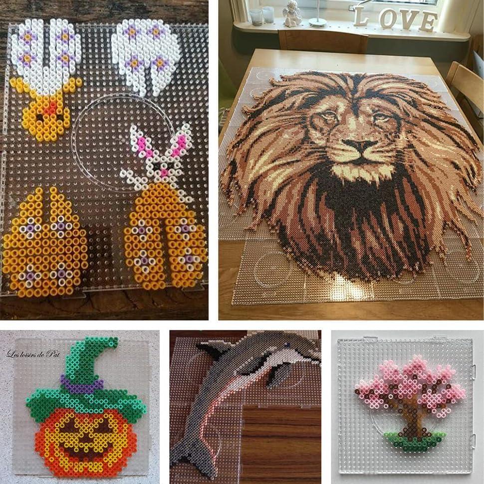 Kits de Tableros Hexagonales H&W para Perlas de Fusible 5mm - 3 Piezas