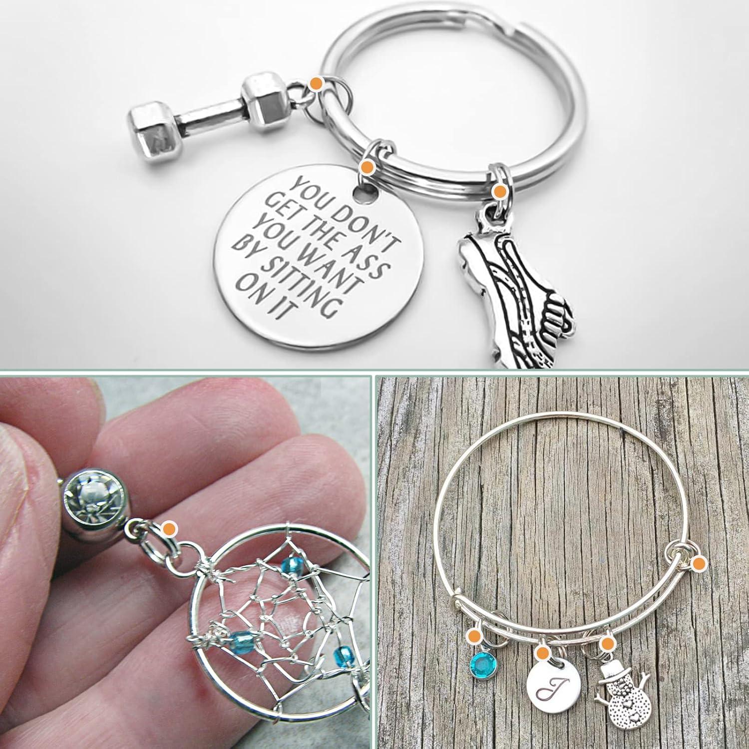 Anillas de Salto Doble Bucle Uniclife 6 mm 500 Pcs Metal