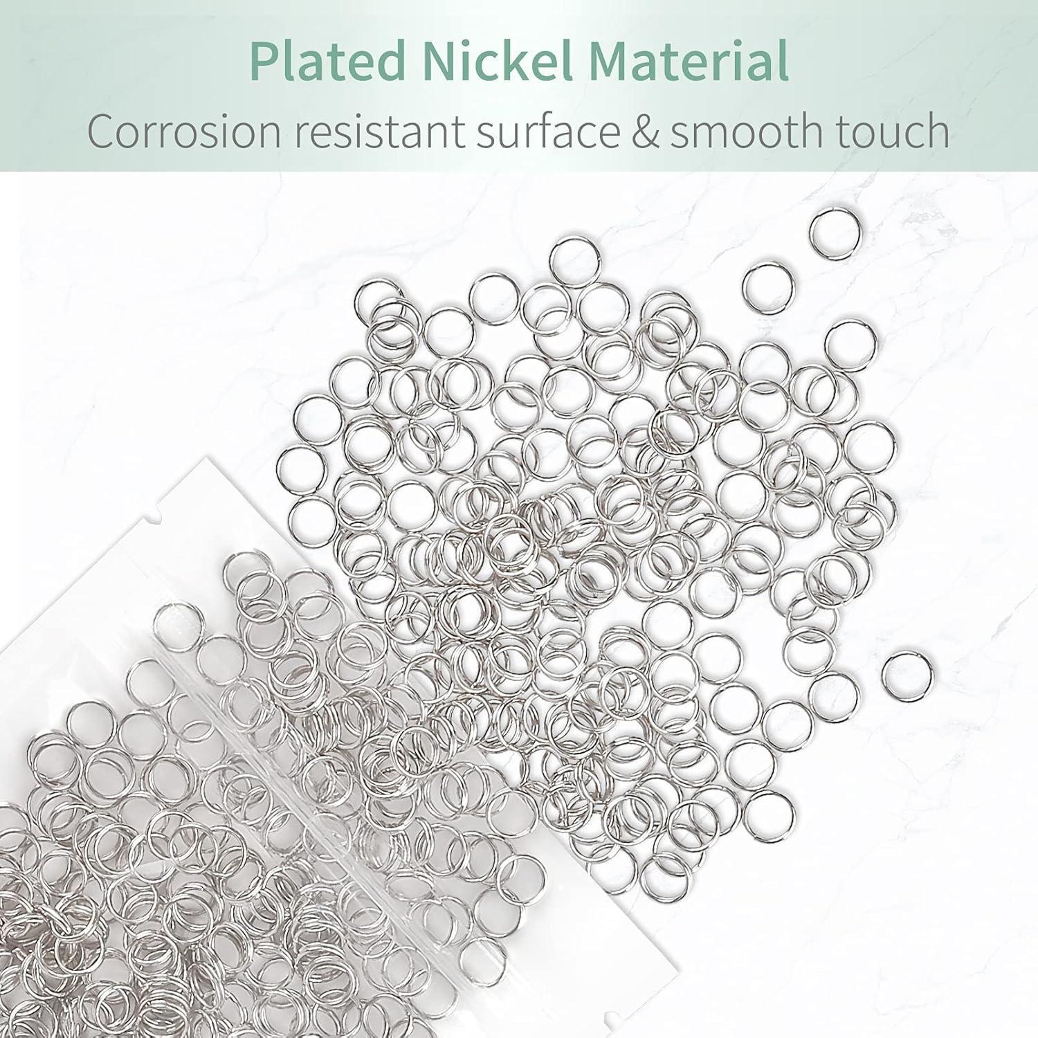 Anillas de Salto Doble Bucle Uniclife 6 mm 500 Pcs Metal