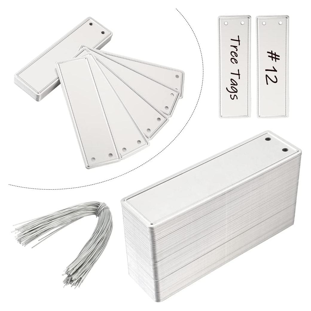 Etiquetas de Plantas de Aluminio TINSKY 50PCS Resistentes e Impermeables