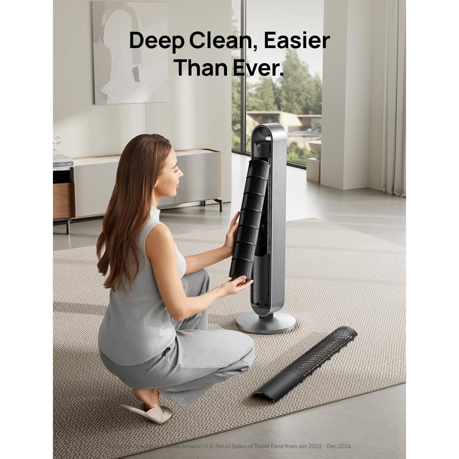 Ventilador de Torre Dreo Pilot Max 106 cm Silencioso 12 Velocidades