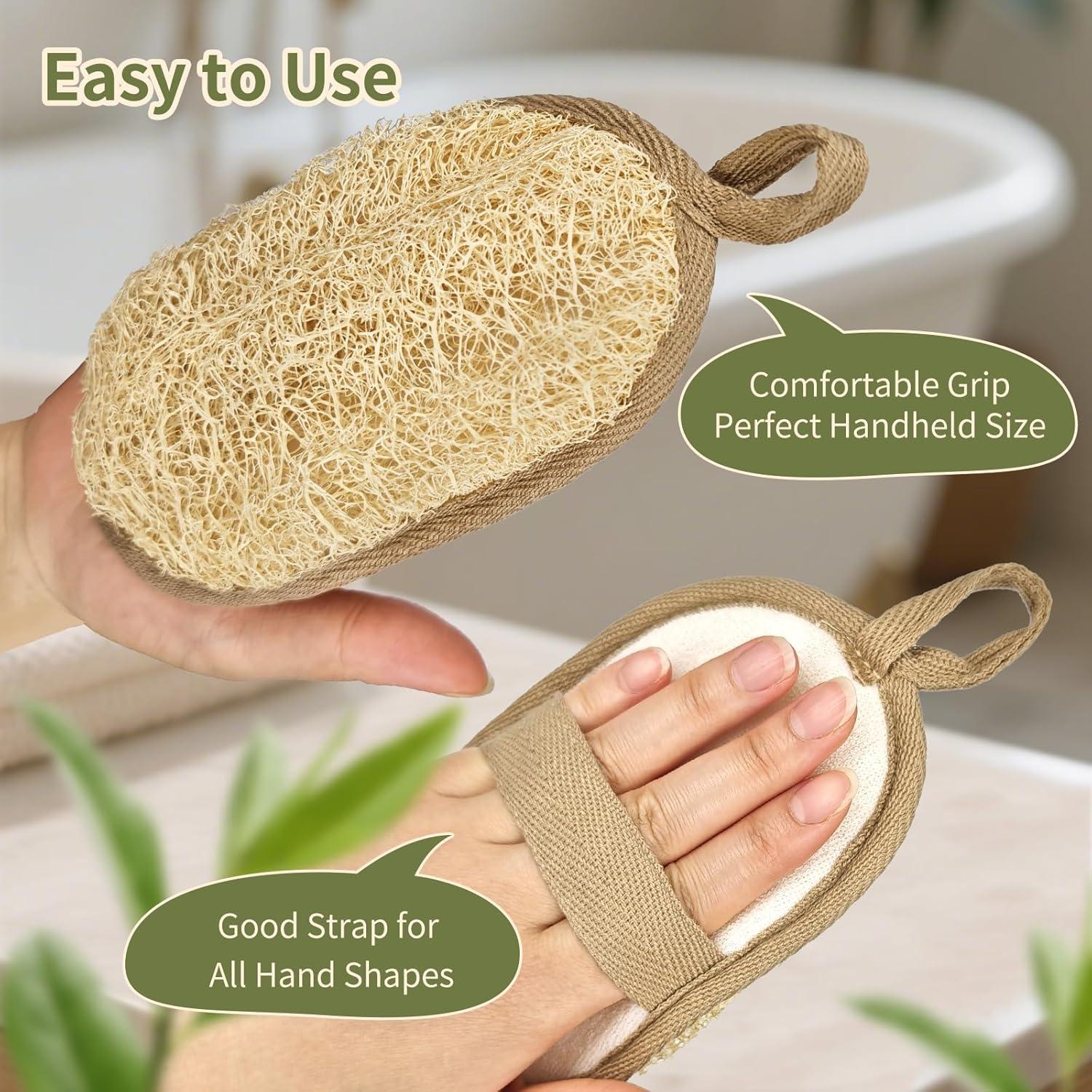 Esponja Exfoliante de Lufa Egipcia YOTDHUO 16x10.9cm 2 Piezas