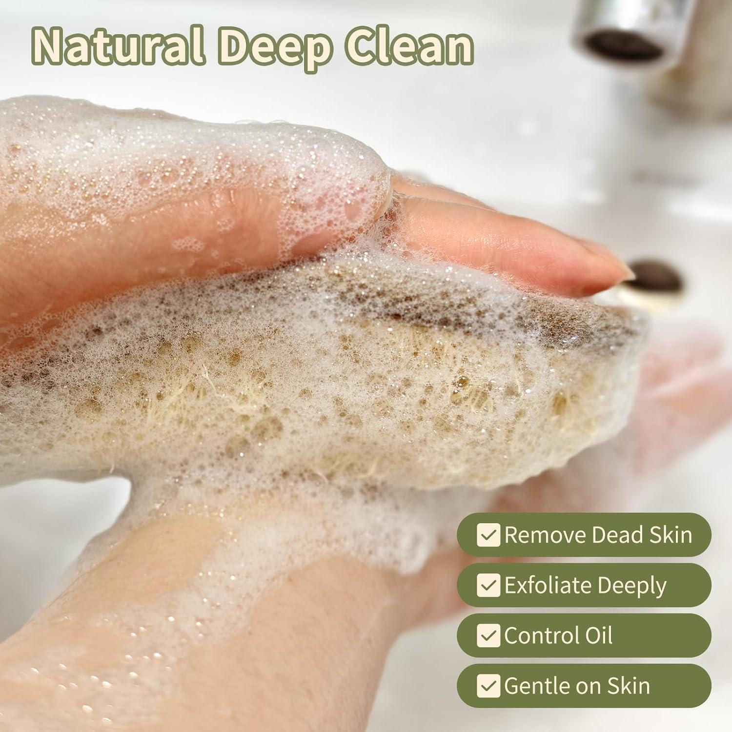 Esponja Exfoliante de Lufa Egipcia YOTDHUO 16x10.9cm 2 Piezas