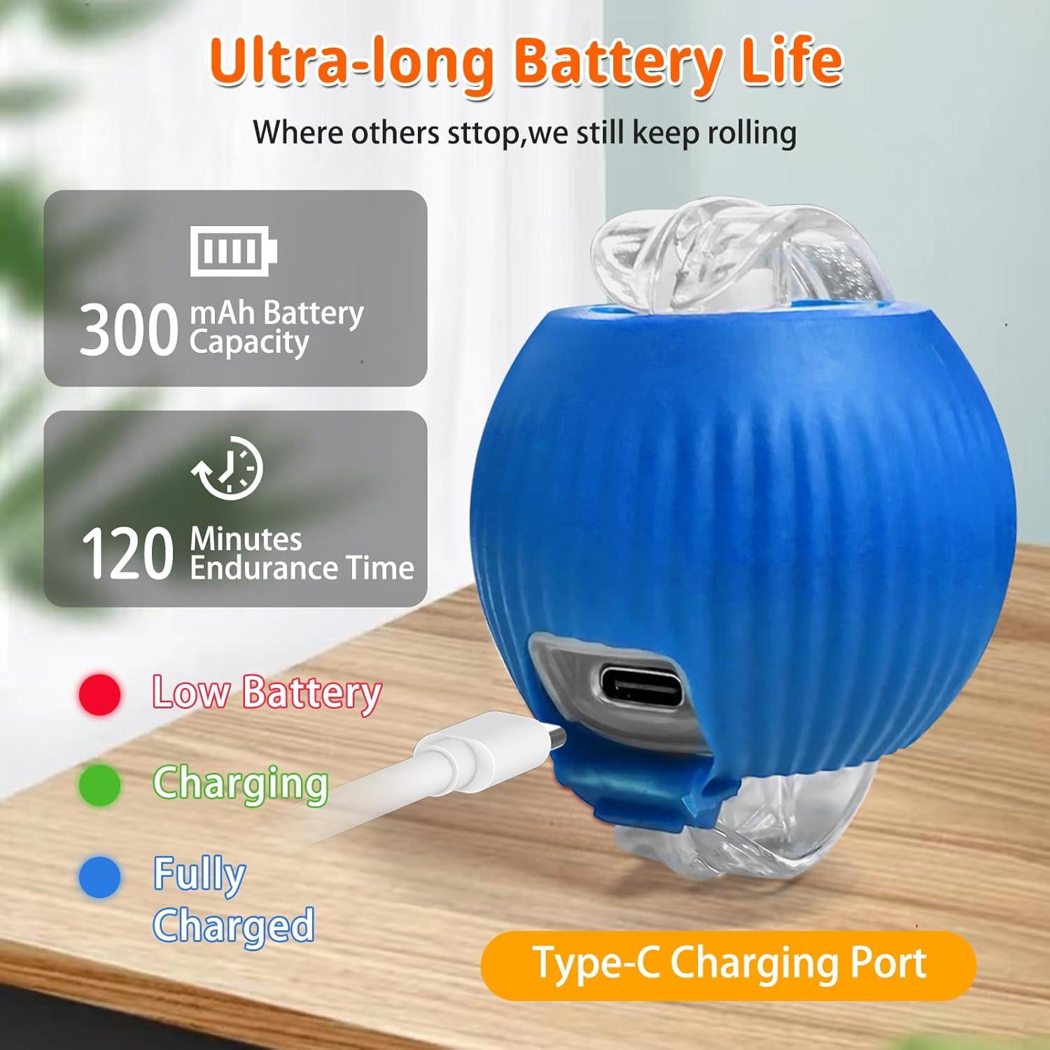 Juguete Interactivo para Gatos LEEHON CAT-BALL Azul 7.6x5.6cm