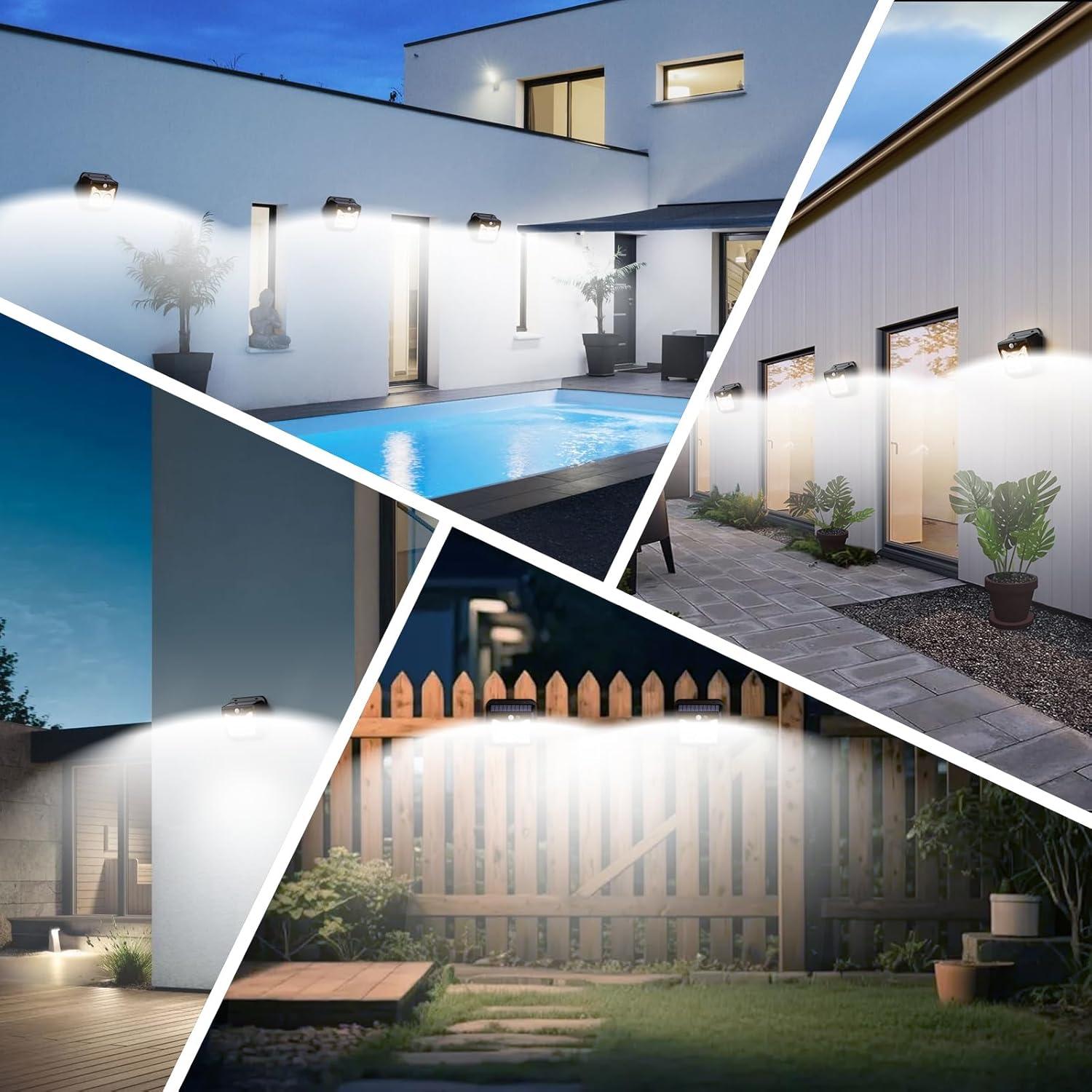 Luces Solares de Movimiento Yarmlys 2 Paquete IP54 3 Modos