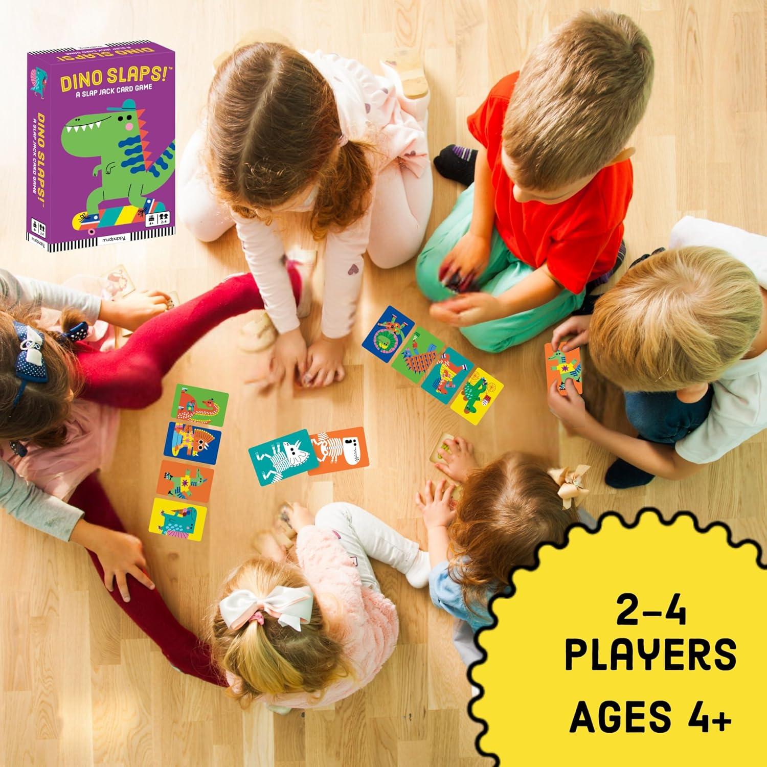 Juego de Cartas Dino Slaps! Mudpuppy - Diversión Prehistórica